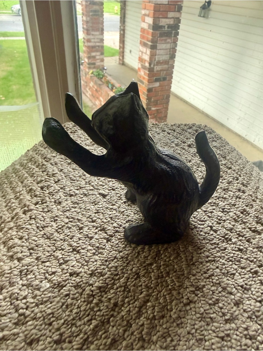 🐾 Vintage Cast Iron Cat Doorstop / Heavy Duty Bookend 🐾